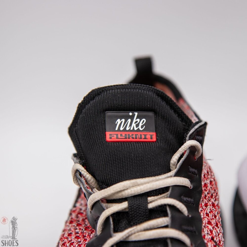 Nike Air Max Flyknit Racer Next Nature 'University Red Wold Grey' - Men's Size 9 - Picture 13 of 15